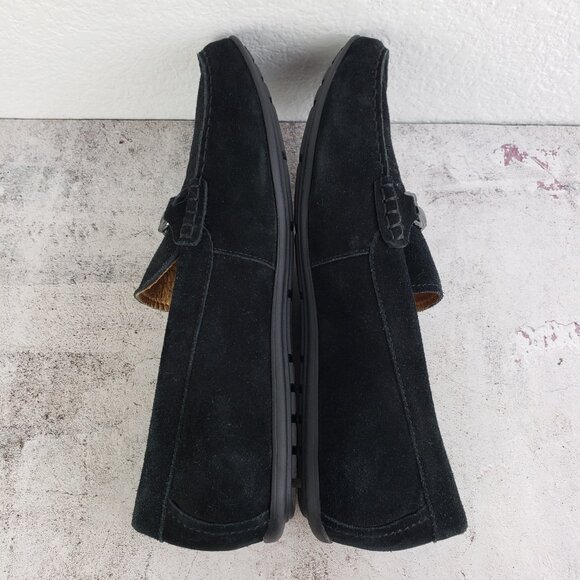 VIONIC Mens Mason Loafer Shoes Black Suede Horsebit Moccasins size 11.5 Comfort - Picture 8 of 10